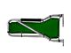 Steinjager Front Tube Door Mesh Covers; Spruce Green (07-18 Jeep Wrangler JK)