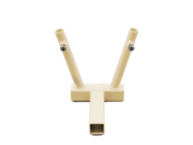 Steinjager Hitch Mounted Dual Flag Holder; Military Beige (Universal; Some Adaptation May Be Required)