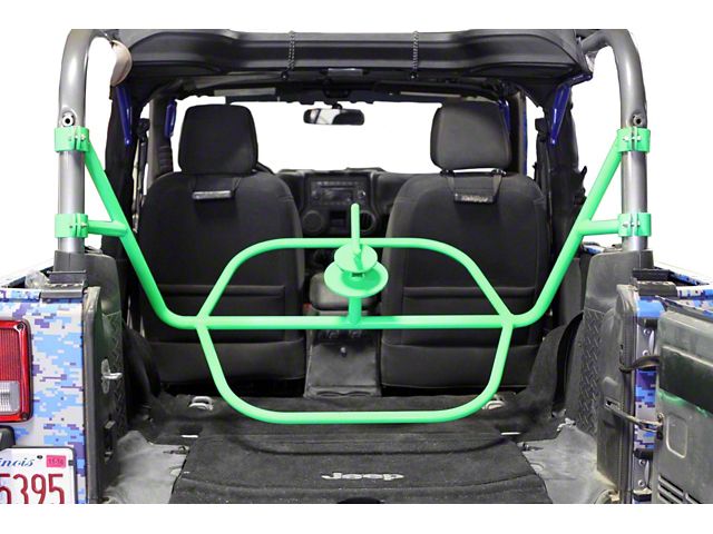 Steinjager Internal Spare Tire Carrier; Neon Green (07-18 Jeep Wrangler JK 2-Door)