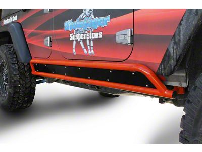 Steinjager Phantom Rock Sliders; Fluorescent Orange (07-18 Jeep Wrangler JK 4-Door)