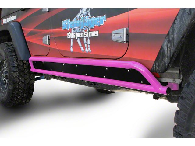 Steinjager Phantom Rock Sliders; Pinky (07-18 Jeep Wrangler JK 4-Door)