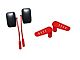 Steinjager Premium Mirror and Foot Peg Kit; Red Baron (07-18 Jeep Wrangler JK)