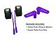 Steinjager Premium Mirror and Foot Peg Kit; Sinbad Purple (07-18 Jeep Wrangler JK)