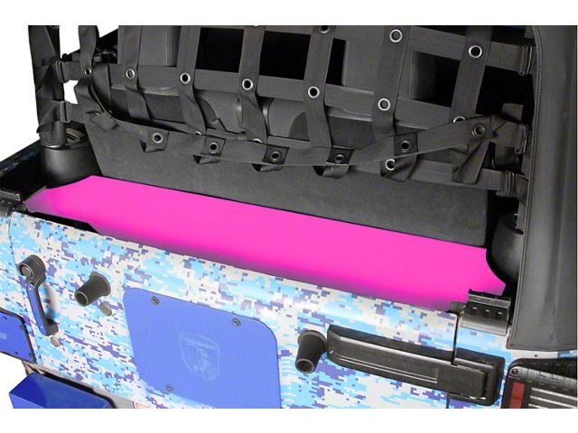 Steinjager Rear Storage Box; Hot Pink (07-18 Jeep Wrangler JK 2-Door)