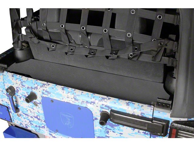 Steinjager Rear Storage Box; Texturized Black (07-18 Jeep Wrangler JK 2-Door)
