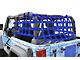 Steinjager Rear Teddy Top Premium Cargo Net; Blue (07-18 Jeep Wrangler JK 2-Door)