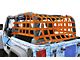 Steinjager Rear Teddy Top Premium Cargo Net; Orange (07-18 Jeep Wrangler JK 2-Door)