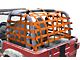 Steinjager Rear Teddy Top Premium Cargo Net; Orange (97-06 Jeep Wrangler TJ, Excluding Unlimited)