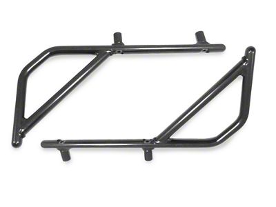 Steinjager Rigid Wire Form Rear Grab Handles; Black (07-18 Jeep Wrangler JK 2-Door)