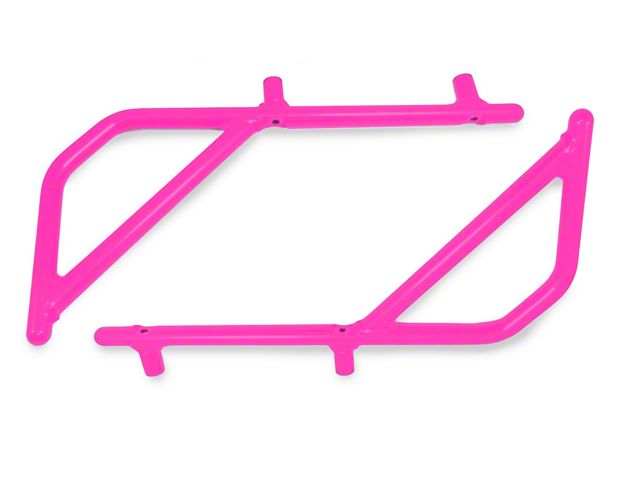Steinjager Rigid Wire Form Rear Grab Handles; Hot Pink (07-18 Jeep Wrangler JK 4-Door)