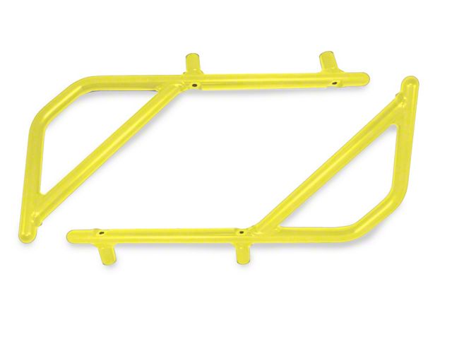 Steinjager Rigid Wire Form Rear Grab Handles; Lemon Peel (07-18 Jeep Wrangler JK 2-Door)