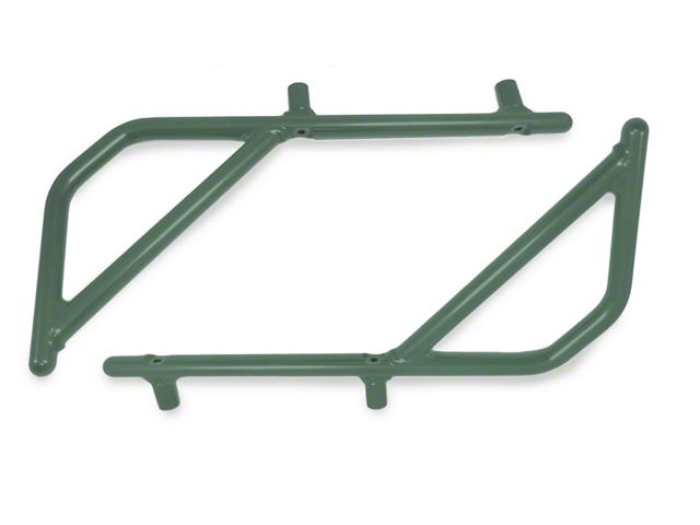 Steinjager Rigid Wire Form Rear Grab Handles; Locas Green (07-18 Jeep Wrangler JK 2-Door)