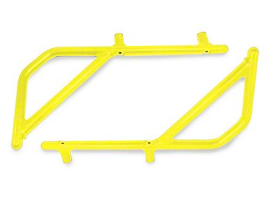 Steinjager Rigid Wire Form Rear Grab Handles; Neon Yellow (07-18 Jeep Wrangler JK 4-Door)