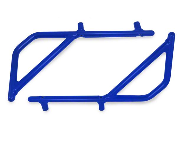 Steinjager Rigid Wire Form Rear Grab Handles; Southwest Blue (07-18 Jeep Wrangler JK 2-Door)