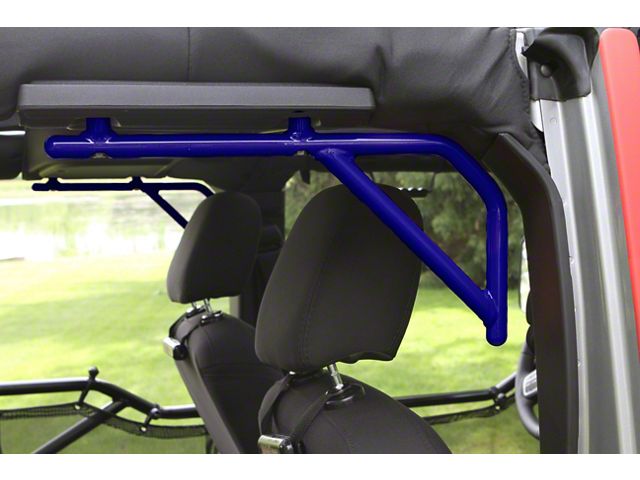 Steinjager Rigid Wire Form Rear Grab Handles; Southwest Blue (07-18 Jeep Wrangler JK 4-Door)