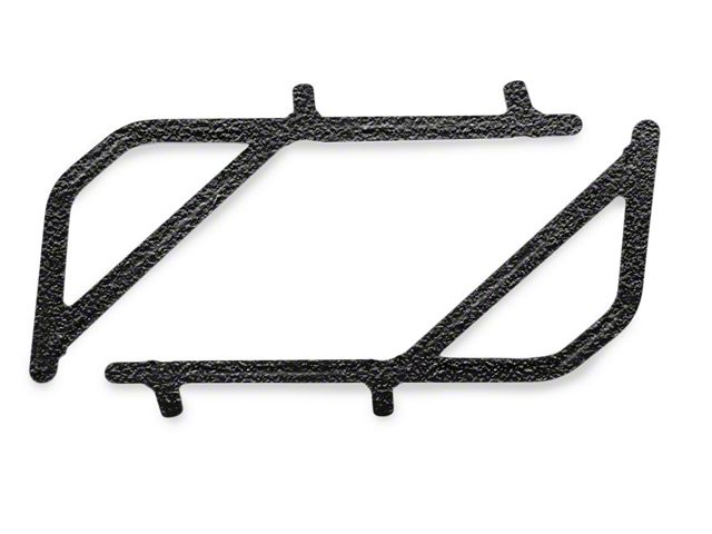 Steinjager Rigid Wire Form Rear Grab Handles; Texturized Black (07-18 Jeep Wrangler JK 2-Door)