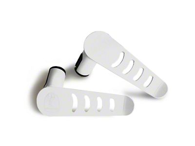 Steinjager Stationary Foot Pegs; Cloud White (07-18 Jeep Wrangler JK)