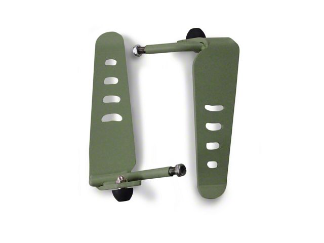 Steinjager Stationary Foot Pegs; Locas Green (97-06 Jeep Wrangler TJ)
