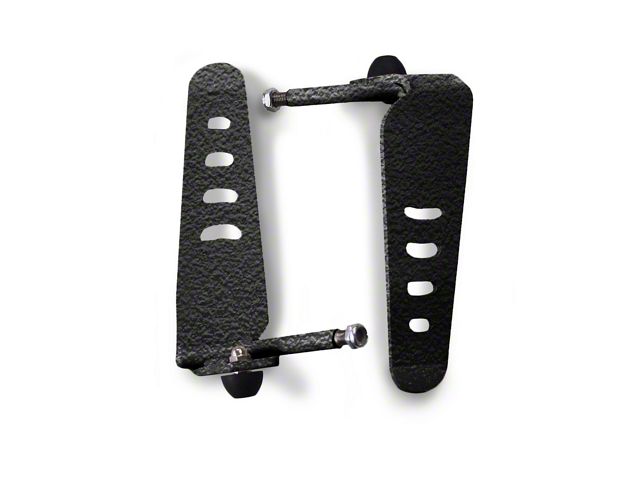 Steinjager Stationary Foot Pegs; Texturized Black (97-06 Jeep Wrangler TJ)