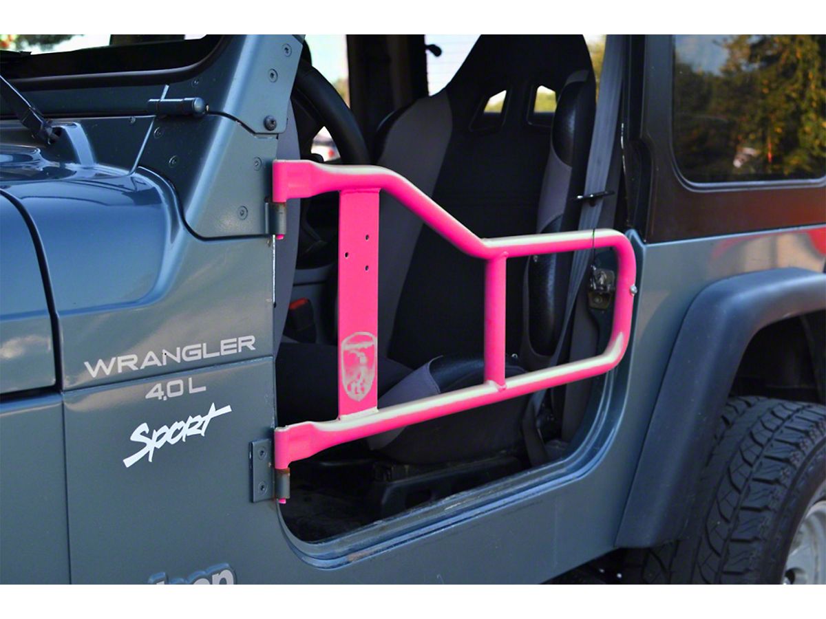 Steinjager Jeep Wrangler Trail Tube Doors Hot Pink J0046490 97