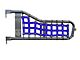 Steinjager Tube Door Cargo Net Covers; Blue (87-95 Jeep Wrangler YJ)