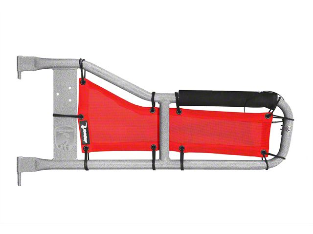 Steinjager Tube Door Covers; Red (87-95 Jeep Wrangler YJ)
