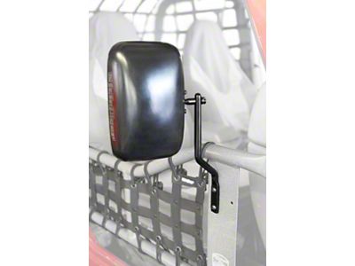 Steinjager Tube Door Mirror Kit; Black (97-06 Jeep Wrangler TJ)