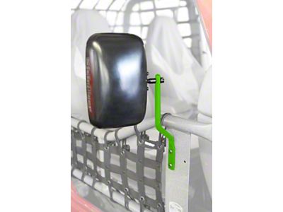 Steinjager Tube Door Mirror Kit; Neon Green (97-06 Jeep Wrangler TJ)