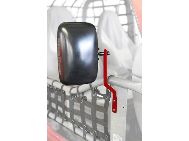 Steinjager Tube Door Mirror Kit; Red Baron (97-06 Jeep Wrangler TJ)
