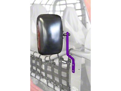 Steinjager Tube Door Mirror Kit; Sinbad Purple (97-06 Jeep Wrangler TJ)