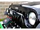 Steinjager Two 8-Inch LED Light Bars with Grille Mounting Brackets; Gray Hammertone (07-18 Jeep Wrangler JK)
