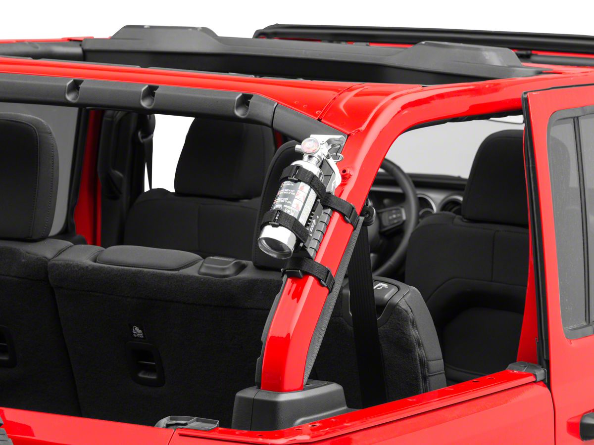 Rugged Ridge Jeep Wrangler Elite Fire Extinguisher Holder   (Universal; Some Adaptation May Be Required) - Free Shipping