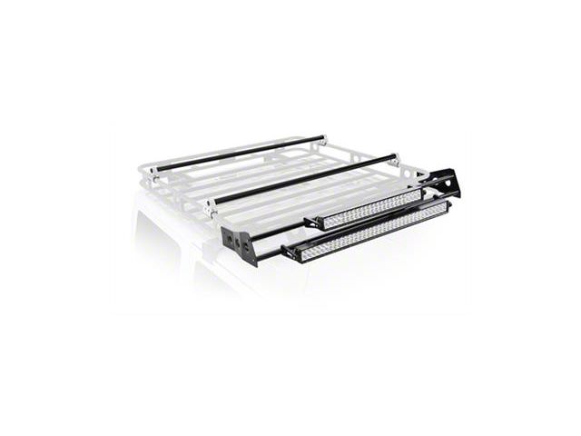 Smittybilt Defender Roof Rack LED Light Bar Mount Kit; 4.50-Foot (Universal; Some Adaptation May Be Required)