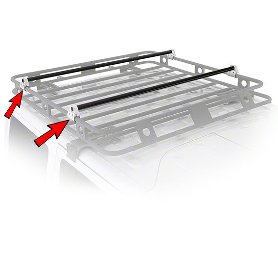 Smittybilt Jeep Wrangler Defender Roof Rack Crossbar Bracket Kit D8081