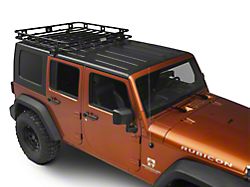Smittybilt Welded One-Piece Defender Roof Rack; 4.50-Foot x 4.50-Foot (07-18 Jeep Wrangler JK 4-Door)