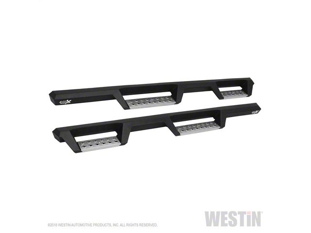 Westin HDX Stainless Drop Nerf Side Step Bars; Textured Black (07-18 Jeep Wrangler JK 4-Door)
