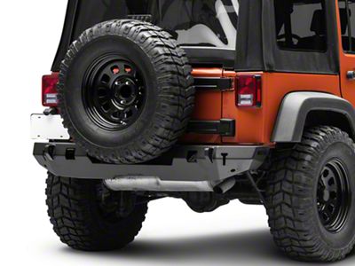 WJ2 Rear Bumper; Textured Black (07-18 Jeep Wrangler JK)