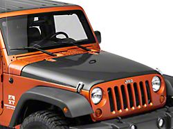 Anderson Composites Type-OE Hood; Carbon Fiber (07-18 Jeep Wrangler JK)