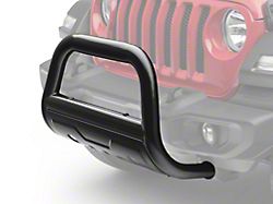 Barricade 3.50-Inch Oval Bull Bar with Skid Plate; Black (20-22 Jeep Gladiator JT)