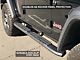 RedRock Pinnacle Oval Bent End Side Step Bars; Fine Textured Black (18-24 Jeep Wrangler JL 4-Door)