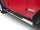 RedRock 4-Inch Oval Straight Side Step Bars; Stainless Steel (18-24 Jeep Wrangler JL 4-Door)