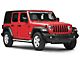 RedRock 3-Inch Round Curved Side Step Bars; Stainless Steel (18-24 Jeep Wrangler JL 4-Door)