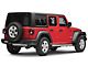 RedRock 3-Inch Round Curved Side Step Bars; Stainless Steel (18-24 Jeep Wrangler JL 4-Door)