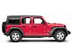 RedRock 3-Inch Round Curved Side Step Bars; Textured Black (18-24 Jeep Wrangler JL 4-Door)
