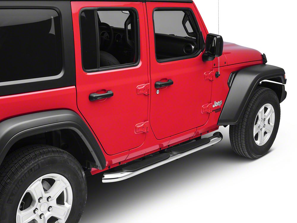 RedRock Jeep Wrangler Door Handle Inserts; Red J150592 (18-24 Jeep Wrangler  JL 4-Door) - Free Shipping