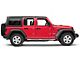 RedRock 4-Inch Oval Curved Side Step Bars; Stainless Steel (18-24 Jeep Wrangler JL 4-Door)