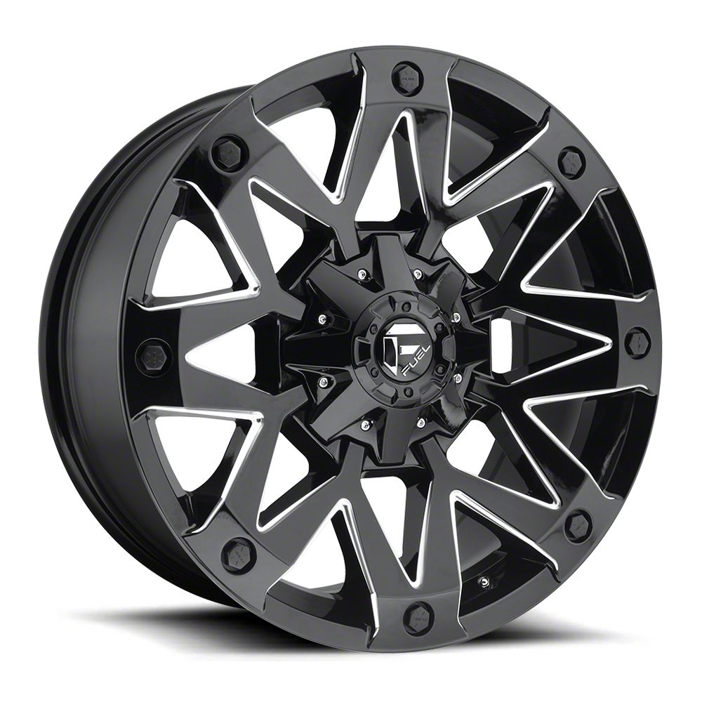 Fuel Wheels Jeep Wrangler Ambush Gloss Black Milled Wheel 20x9