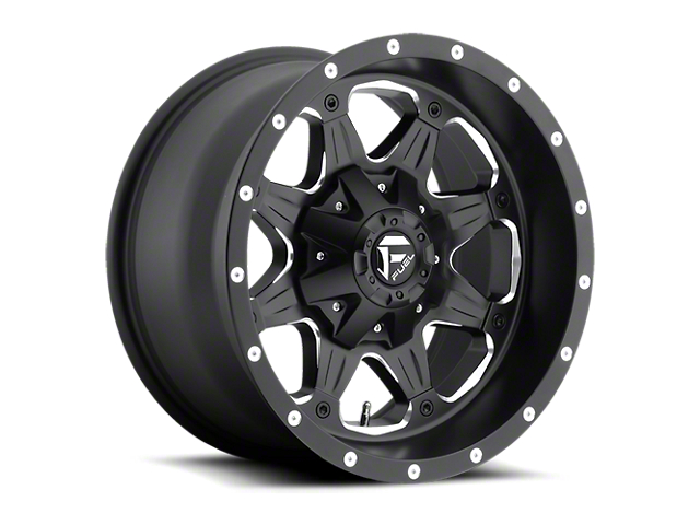 Fuel Wheels Boost Matte Black Milled Wheel; 17x9 (20-22 Jeep Gladiator JT)