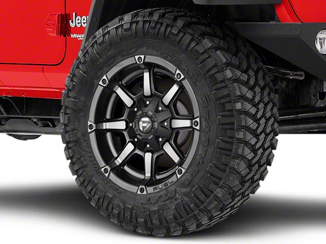 Fuel Wheels Coupler Matte Black Machined Wheel; 20x9 (18-24 Jeep Wrangler JL)