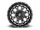 Fuel Wheels Crush Matte Black Machined Wheel; 20x9 (99-04 Jeep Grand Cherokee WJ)